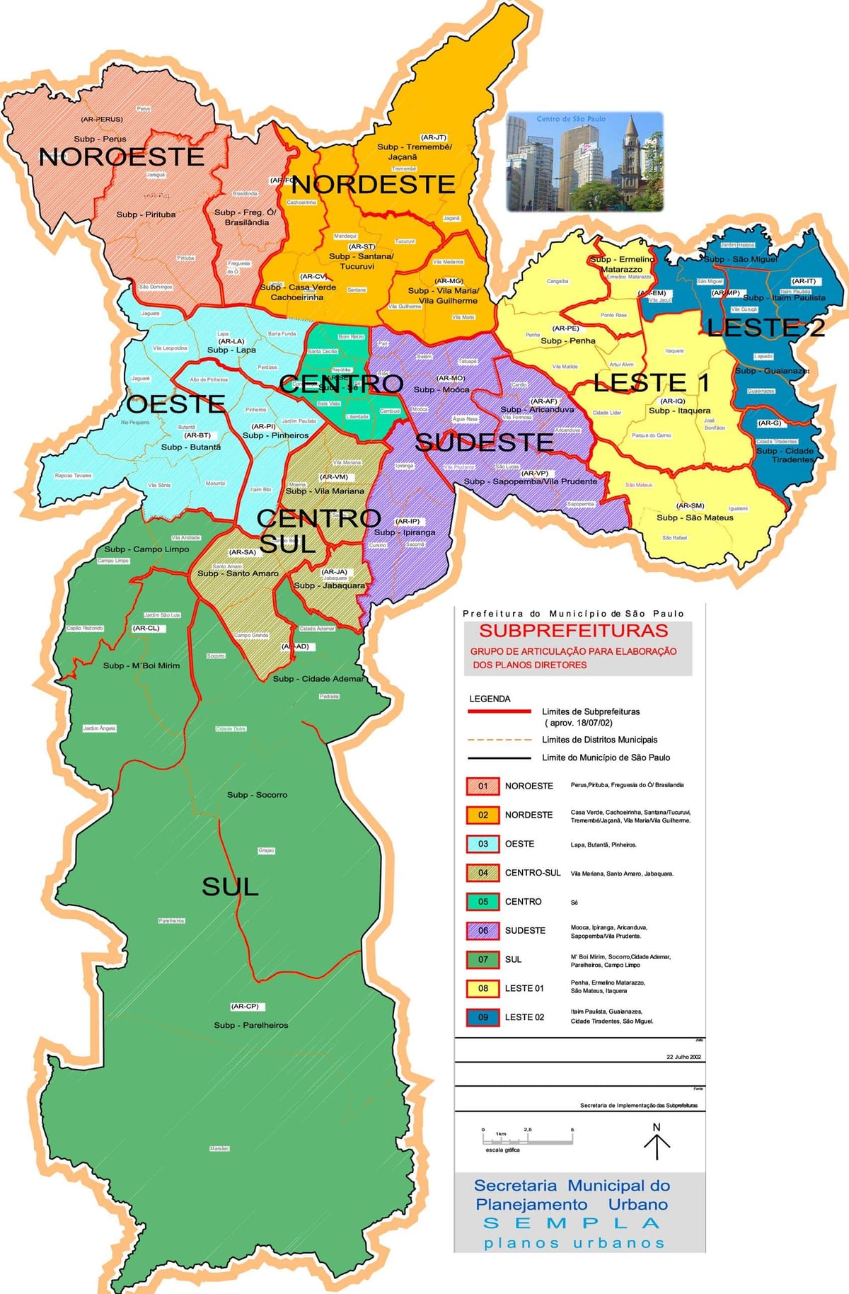 Sao Paulo, brazilija apylinkių žemėlapis