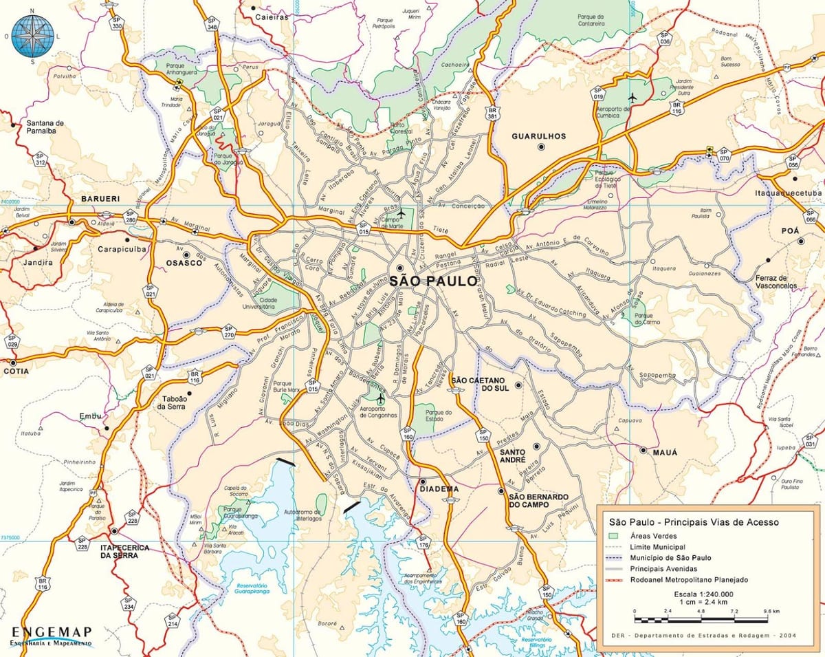 žemėlapis San Paulas